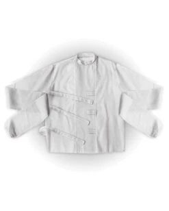 Weiße Zwangsjacke Kostümzubehör -Cosly Verkaufsgeschäft weisse zwangsjacke kostuem irrenhaus jacke white strait jacket halloween kostuem 52100 03