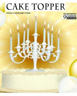 Weißer Kerzenleuchter Für Torten & Kuchen