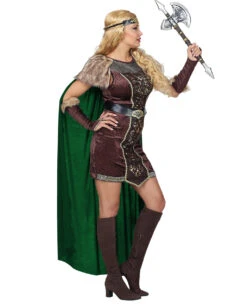 Wikingerin Kostüm Mit Umhang Für Damen 6 Wikingerin Kostüm Mit Umhang Für Damen -Cosly Verkaufsgeschäft wikingerin damenkostuem mit umhang 38124 02