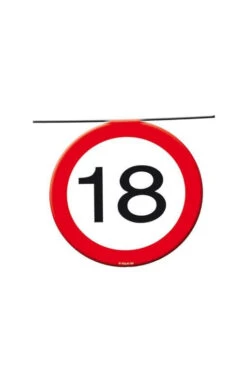 Warnschild 18 Wimpelkette -Cosly Verkaufsgeschäft wimpelkette verkehrsschild 18 warnschild 18 geburtstags girlande zoom 8802153