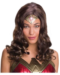 Wonder Woman Perücke Braun