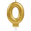 Metallic Zahlenkerze 0 Gold -Cosly Verkaufsgeschäft zahlenkerze 0 gold metallisch geburtstagskerze gold partydeko 31390
