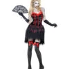 Zombie Burlesque Damen Kostüm -Cosly Verkaufsgeschäft zombie burlesque kostuem untote can can taenzerin verkleidung halloween zombie walk costume 21044