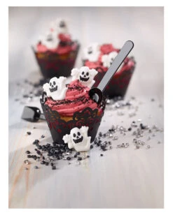 Geister Zuckerdekoration 12 St. -Cosly Verkaufsgeschäft zuckerdekor geister cupcake und muffin dekoration verzierung fuer halloweenkuchen 27452 2